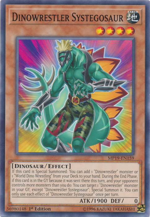 Dinowrestler Systegosaur [MP19-EN159] Common | Odin's Place