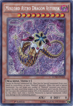 Meklord Astro Dragon Asterisk [LC5D-EN166] Secret Rare | Odin's Place