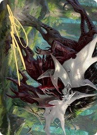 Vorinclex, Monstrous Raider 1 Art Card (Gold-Stamped Signature) [Kaldheim Art Series] | Odin's Place