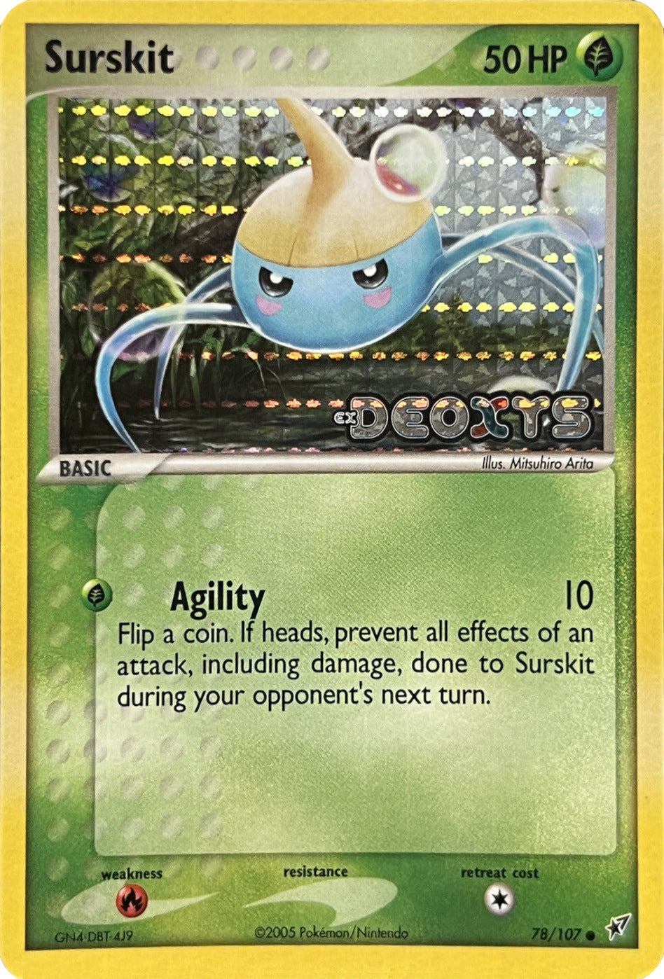 Surskit (78/107) (Stamped) [EX: Deoxys] | Odin's Place