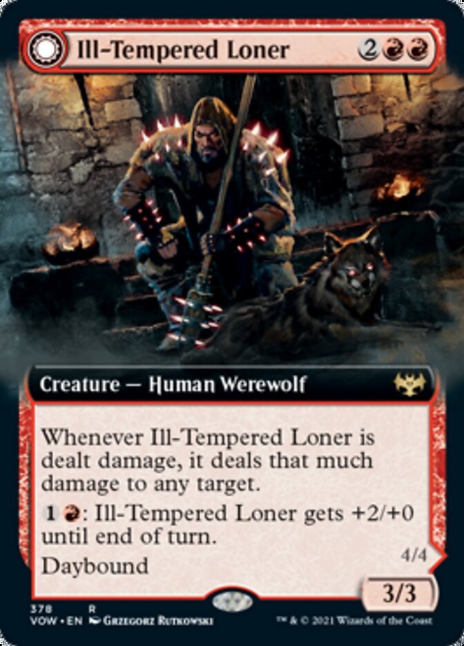 Ill-Tempered Loner // Howlpack Avenger (Extended Art) [Innistrad: Crimson Vow] | Odin's Place