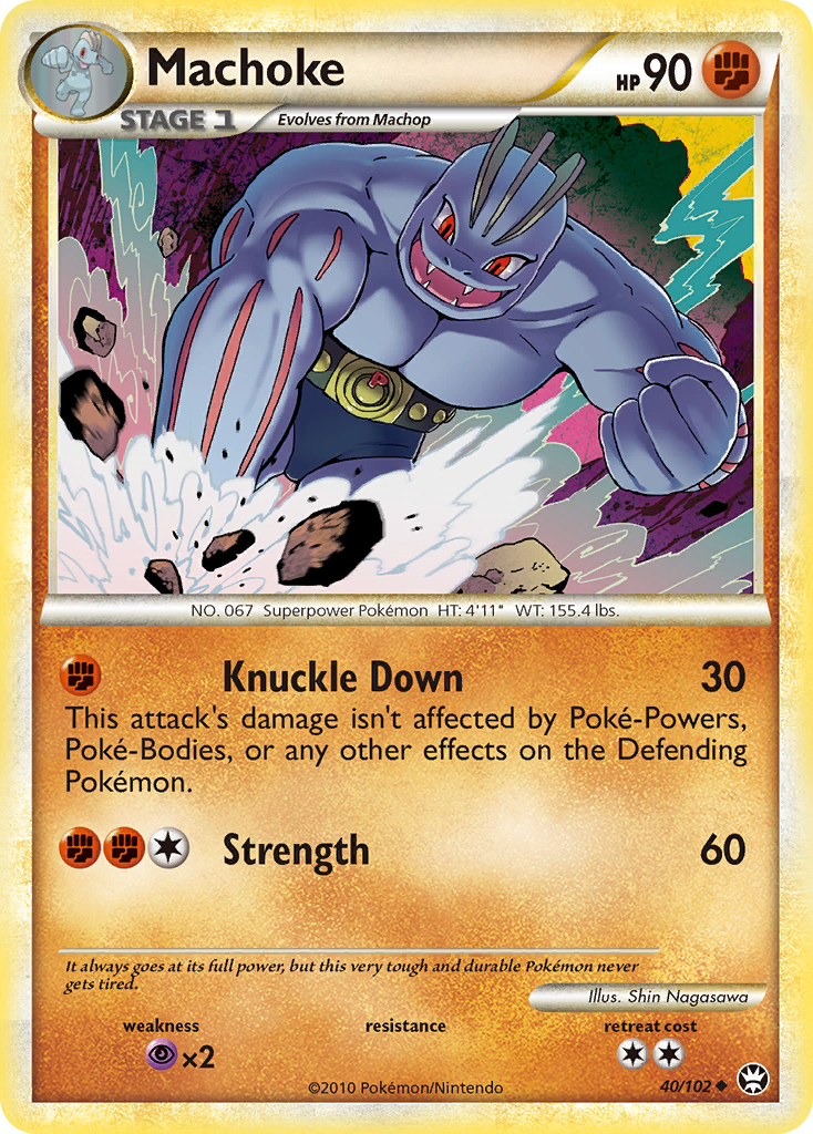 Machoke (40/102) [HeartGold & SoulSilver: Triumphant] | Odin's Place