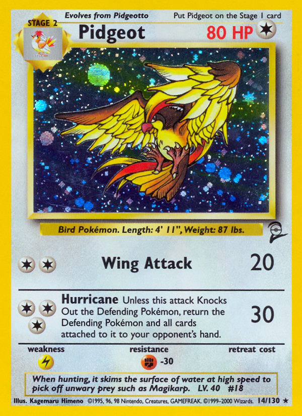 Pidgeot (14/130) [Base Set 2] | Odin's Place