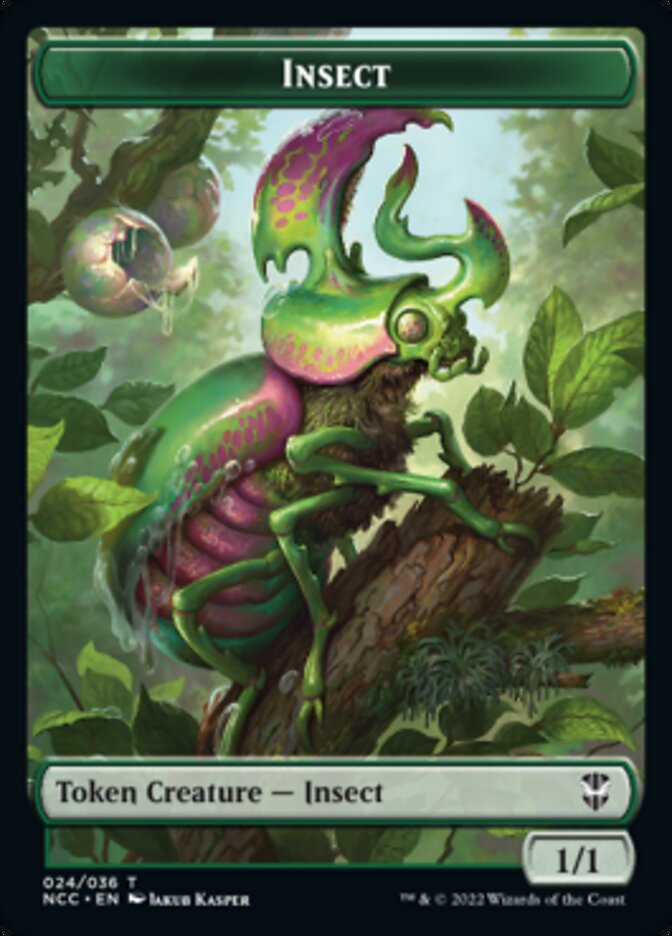 Ogre // Insect Double-Sided Token [Streets of New Capenna Commander Tokens] | Odin's Place