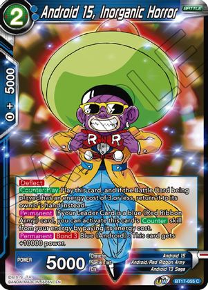 Android 15, Inorganic Horror (BT17-055) [Ultimate Squad] | Odin's Place
