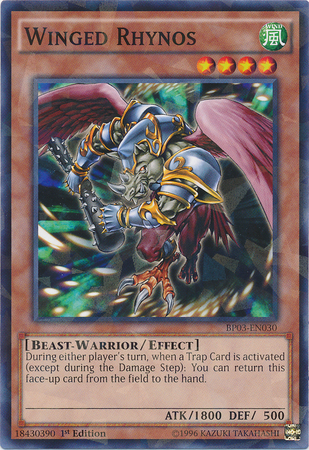 Winged Rhynos [BP03-EN030] Shatterfoil Rare | Odin's Place