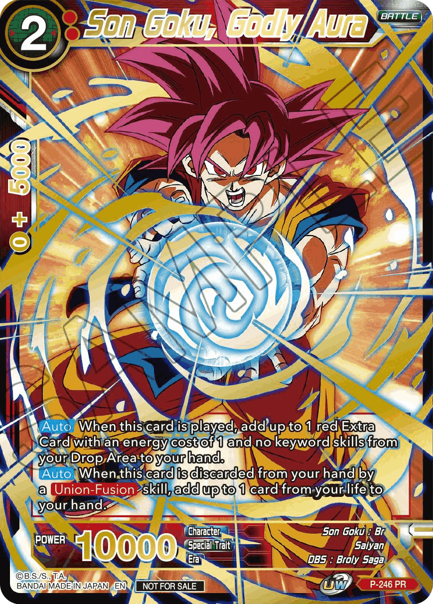 Son Goku, Godly Aura (Alt. Art Card Set 2023 Vol. 1) (P-246) [Tournament Promotion Cards] | Odin's Place