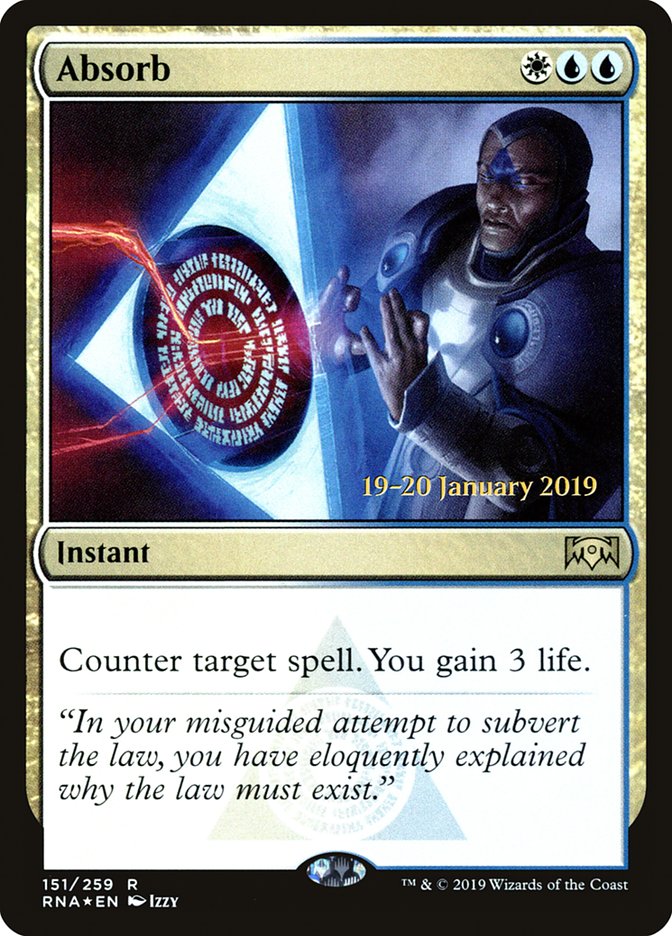 Absorb (151) [Ravnica Allegiance Prerelease Promos] | Odin's Place