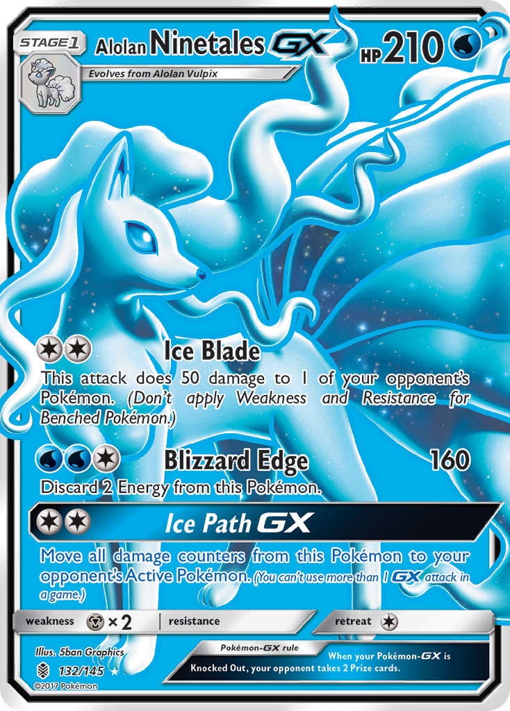 Alolan Ninetales GX (132/145) [Sun & Moon: Guardians Rising] | Odin's Place