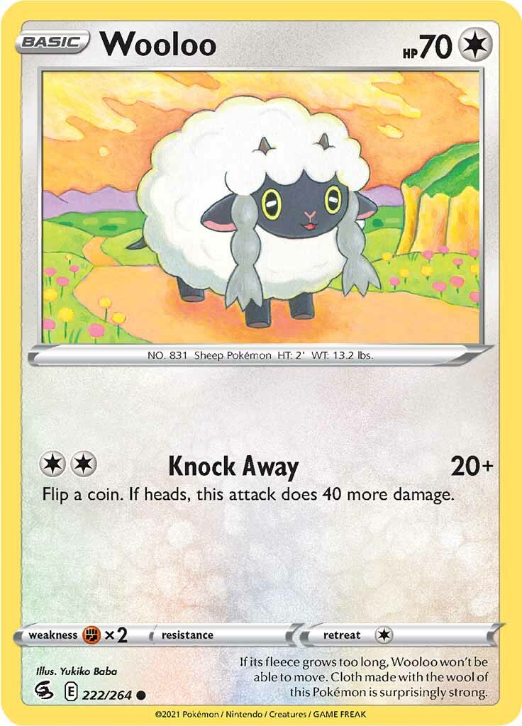 Wooloo (222/264) [Sword & Shield: Fusion Strike] | Odin's Place