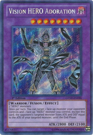 Vision Hero Adoration [GENF-EN096] Secret Rare | Odin's Place