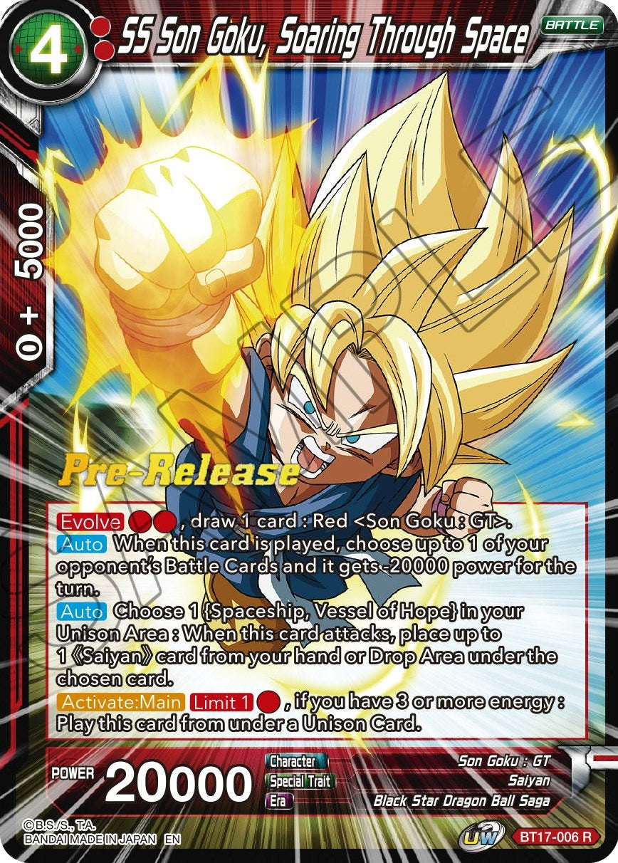 SS Son Goku, Soaring Through Space (BT17-006) [Ultimate Squad Prerelease Promos] | Odin's Place