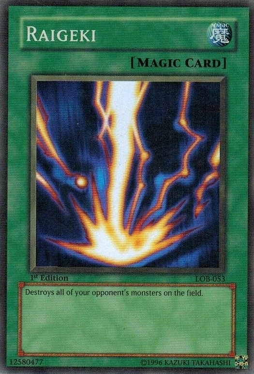 Raigeki [LOB-053] Super Rare | Odin's Place