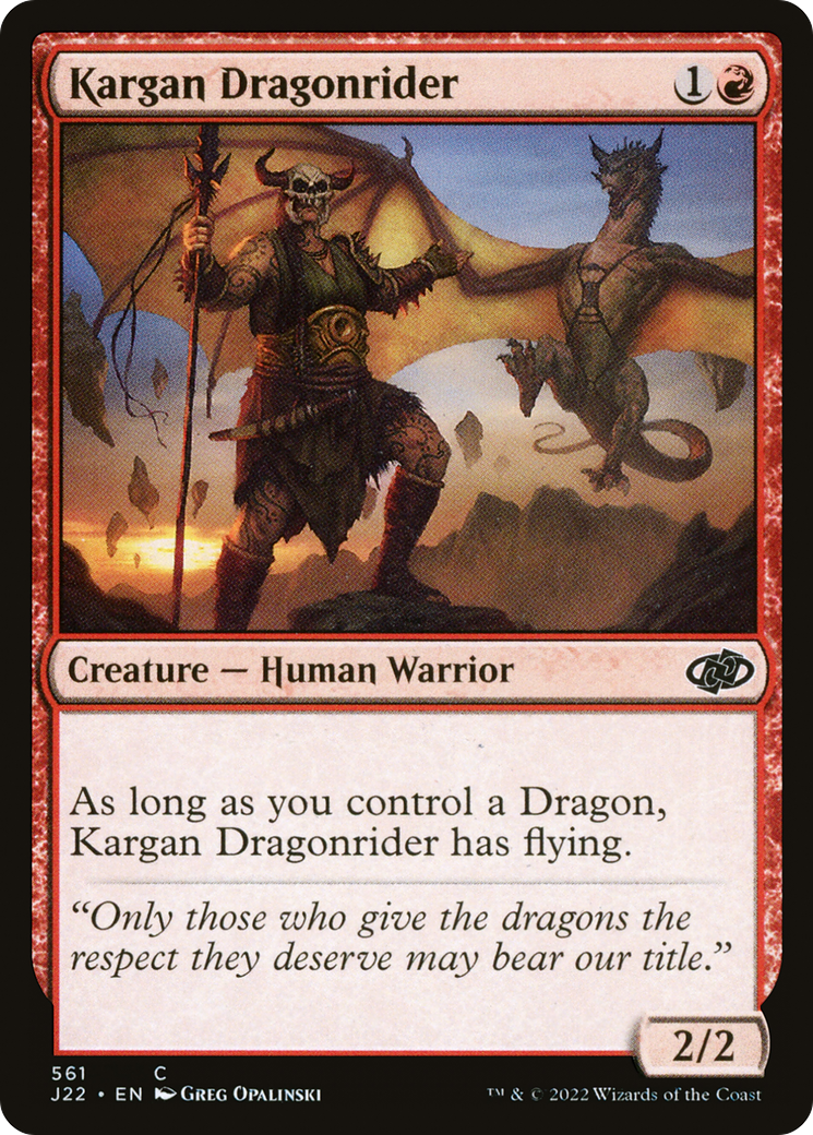 Kargan Dragonrider [Jumpstart 2022] | Odin's Place