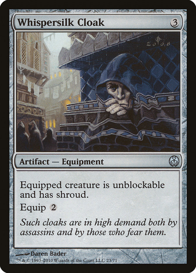 Whispersilk Cloak (23) [Duel Decks: Phyrexia vs. the Coalition] | Odin's Place