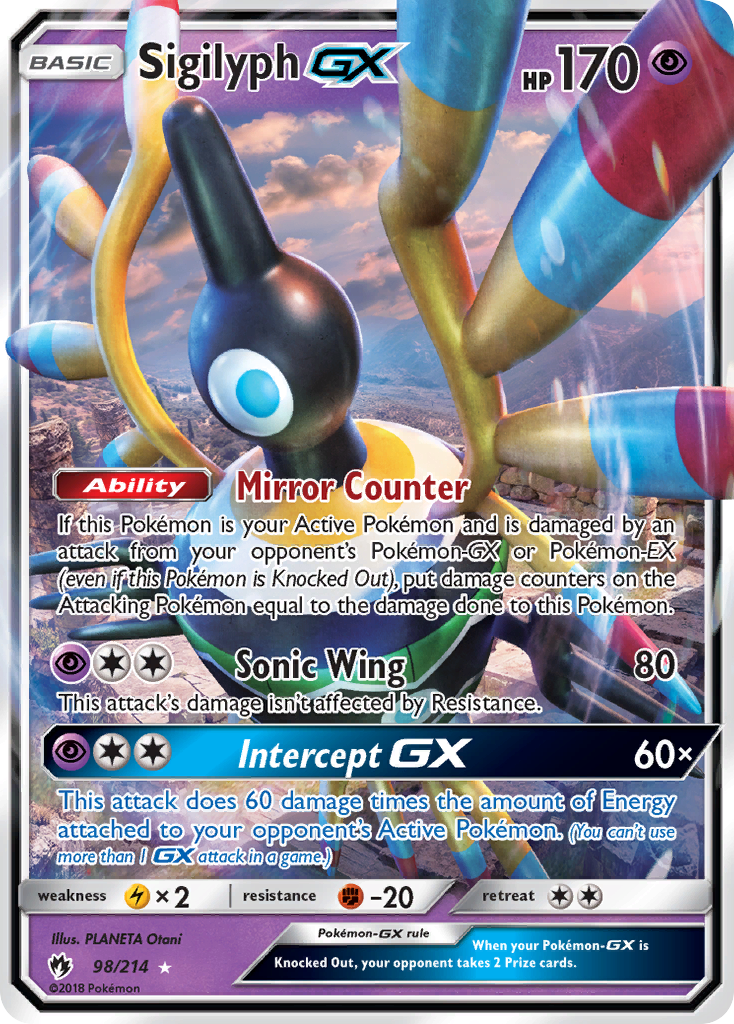 Sigilyph GX (98/214) [Sun & Moon: Lost Thunder] | Odin's Place