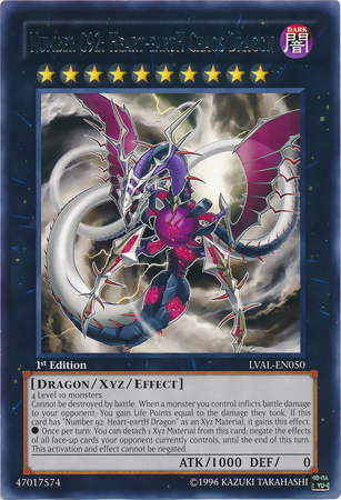 Number C92: Heart-eartH Chaos Dragon [LVAL-EN050] Rare | Odin's Place