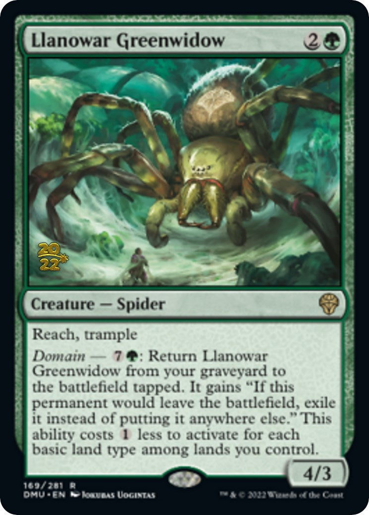 Llanowar Greenwidow [Dominaria United Prerelease Promos] | Odin's Place