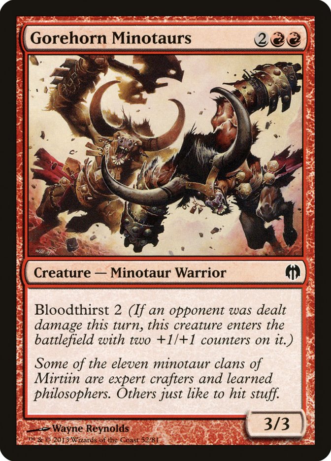 Gorehorn Minotaurs (52) [Duel Decks: Heroes vs. Monsters] | Odin's Place