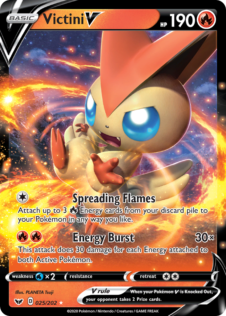 Victini V (025/202) [Sword & Shield: Base Set] | Odin's Place