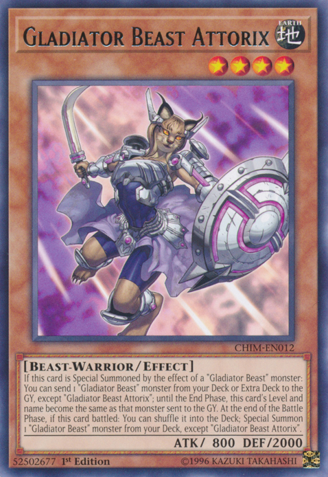 Gladiator Beast Attorix [CHIM-EN012] Rare | Odin's Place