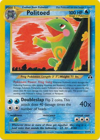 Politoed (27/75) [Neo Discovery Unlimited] | Odin's Place