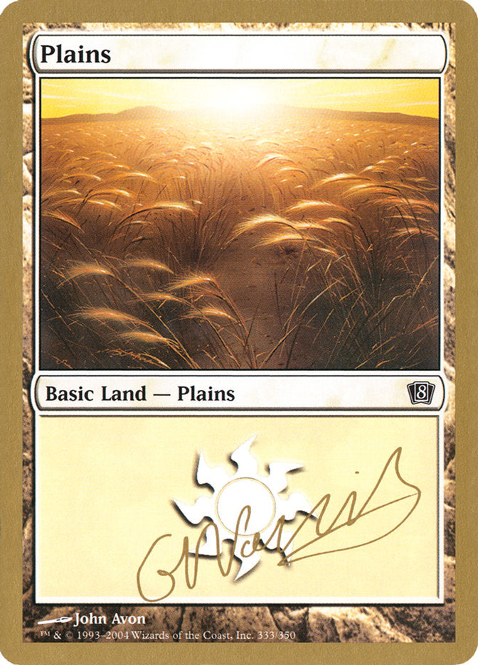 Plains (gn333) (Gabriel Nassif) [World Championship Decks 2004] | Odin's Place