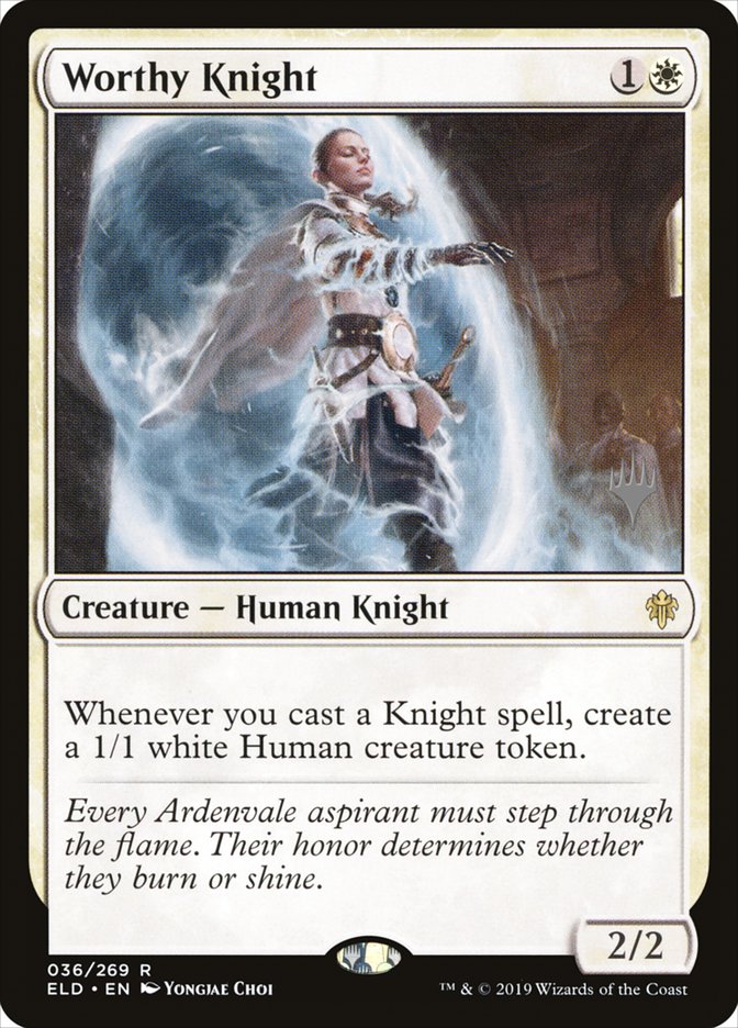 Worthy Knight (Promo Pack) [Throne of Eldraine Promos] | Odin's Place