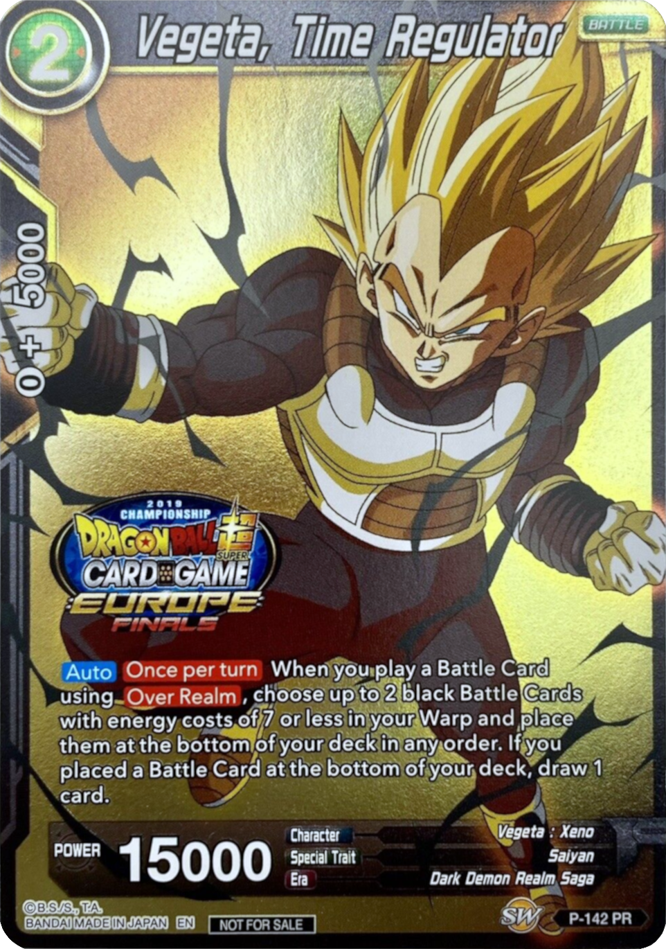 Vegeta, Time Regulator (Championship Final 2019) [Europe] (P-142) [Tournament Promotion Cards] | Odin's Place