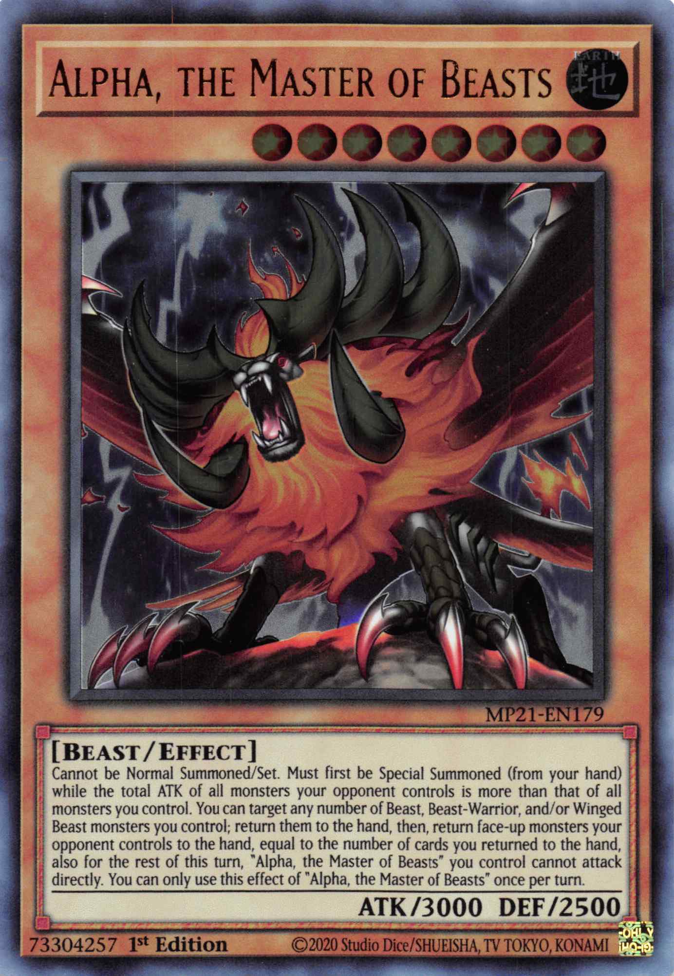 Alpha, the Master of Beasts [MP21-EN179] Ultra Rare | Odin's Place