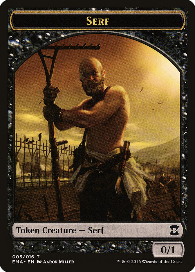 Serf Token (5) [Eternal Masters Tokens] | Odin's Place