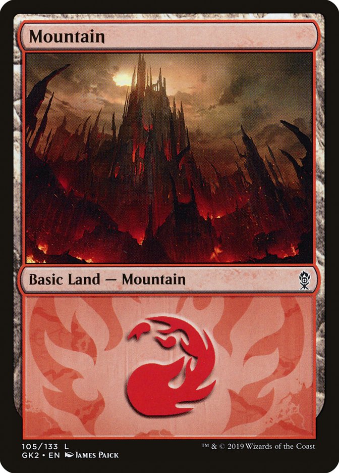 Mountain (105) [Ravnica Allegiance Guild Kit] | Odin's Place