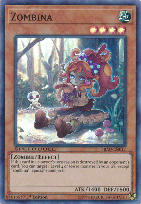 Zombina [SBAD-EN017] Super Rare | Odin's Place