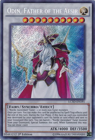 Odin, Father of the Aesir [LC5D-EN191] Secret Rare | Odin's Place