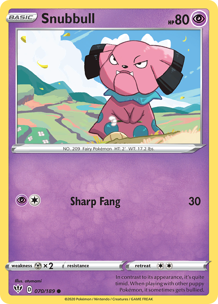 Snubbull (070/189) [Sword & Shield: Darkness Ablaze] | Odin's Place