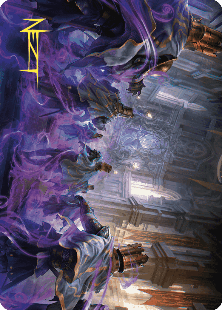 Eerie Interference Art Card (Gold-Stamped Signature) [Wilds of Eldraine Art Series] | Odin's Place
