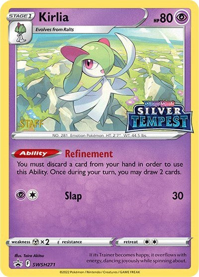 Kirlia (SWSH271) (Prerelease) (Staff) [Sword & Shield: Black Star Promos] | Odin's Place