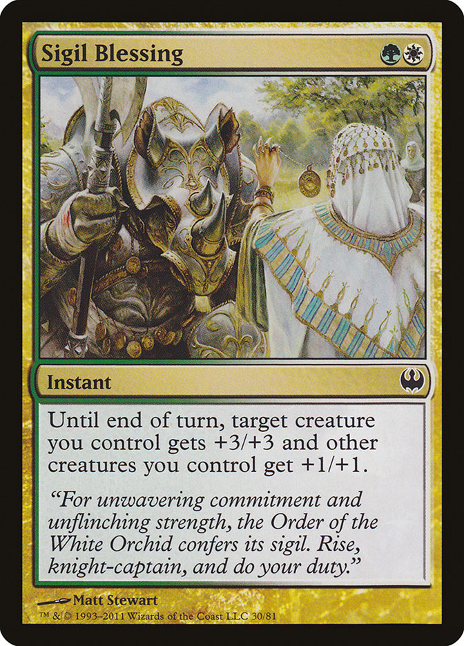 Sigil Blessing (30) [Duel Decks: Knights vs. Dragons] | Odin's Place