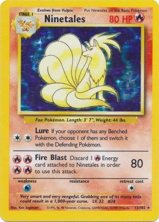 Ninetales (12/102) [Base Set Unlimited] | Odin's Place