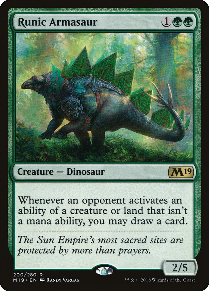 Runic Armasaur (200) [Core Set 2019] | Odin's Place