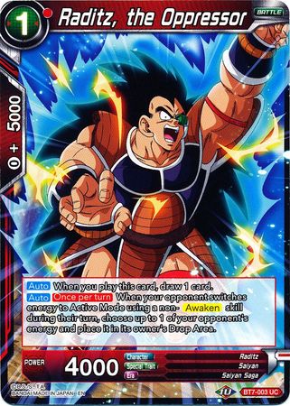 Raditz, the Oppressor (BT7-003) [Assault of the Saiyans] | Odin's Place