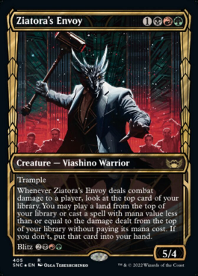 Ziatora's Envoy (Showcase Golden Age Gilded Foil) [Streets of New Capenna] | Odin's Place