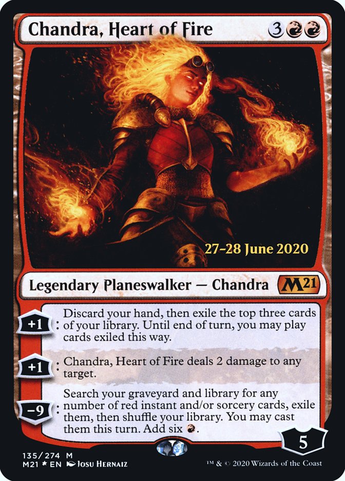 Chandra, Heart of Fire [Core Set 2021 Prerelease Promos] | Odin's Place