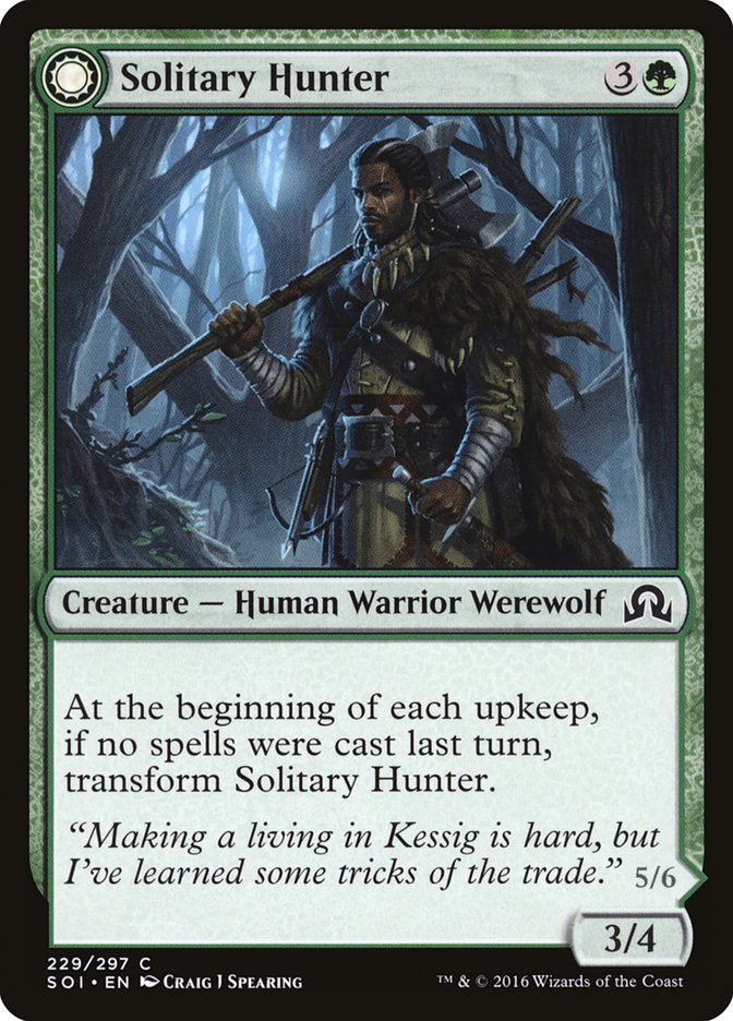 Solitary Hunter // One of the Pack [Shadows over Innistrad] | Odin's Place