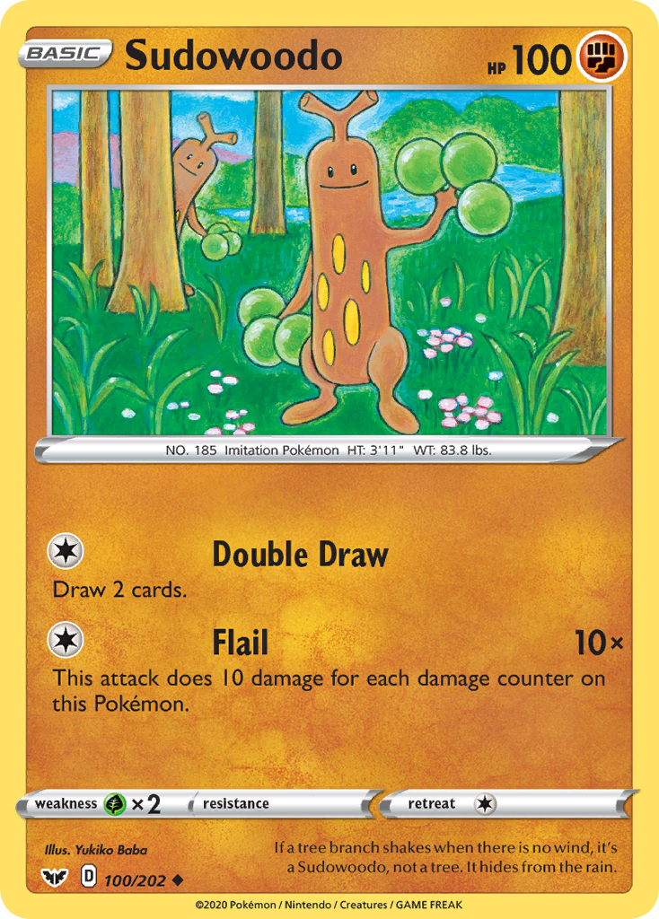 Sudowoodo (100/202) [Sword & Shield: Base Set] | Odin's Place