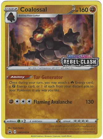 Coalossal (SWSH024) (Prerelease Promo) [Sword & Shield: Black Star Promos] | Odin's Place