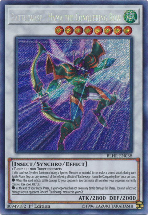 Battlewasp - Hama the Conquering Bow [BLHR-EN038] Secret Rare | Odin's Place