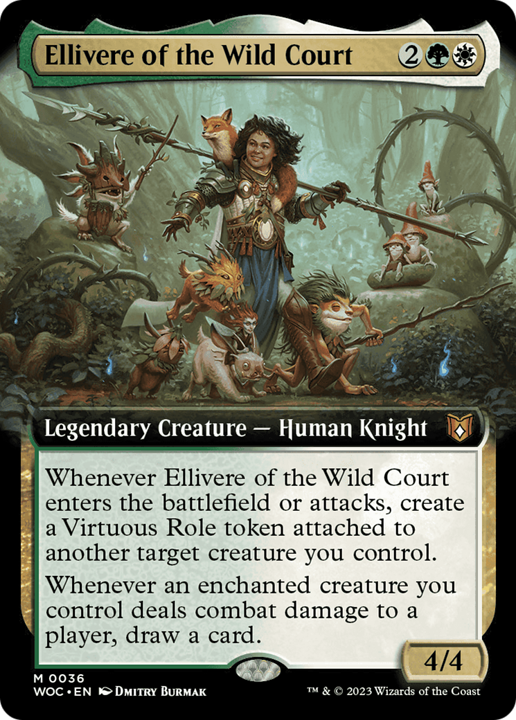Ellivere of the Wild Court (Extended Art) [Wilds of Eldraine Commander] | Odin's Place