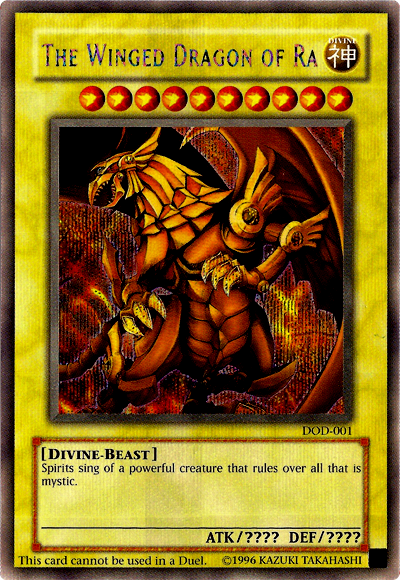 The Winged Dragon of Ra [DOD-001] Prismatic Secret Rare | Odin's Place