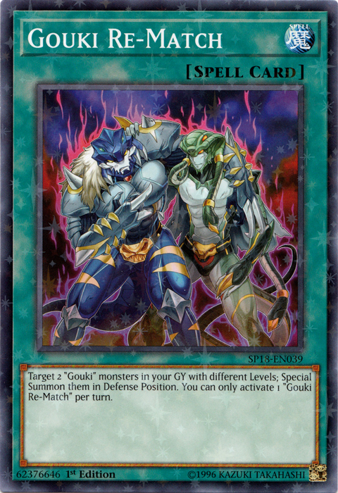 Gouki Re-Match [SP18-EN039] Starfoil Rare | Odin's Place